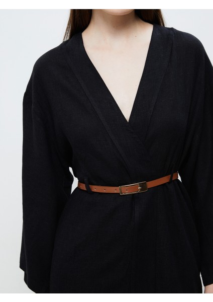 Şal Yaka Kemerli Kadın Kimono modelleri