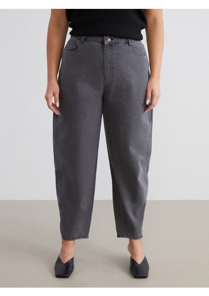 Büyük Beden Balloon Fit Kadın Jean Pantolon fiyatları