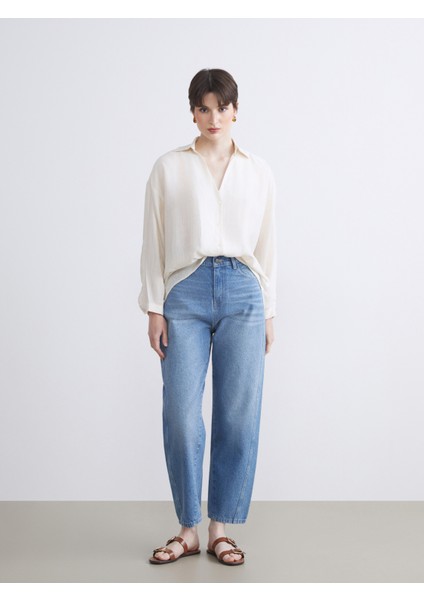 Dokulu Poplin Kadın Gömlek fiyatları