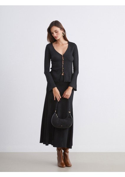 V Yaka Dokulu Kadın Hırka fiyatları