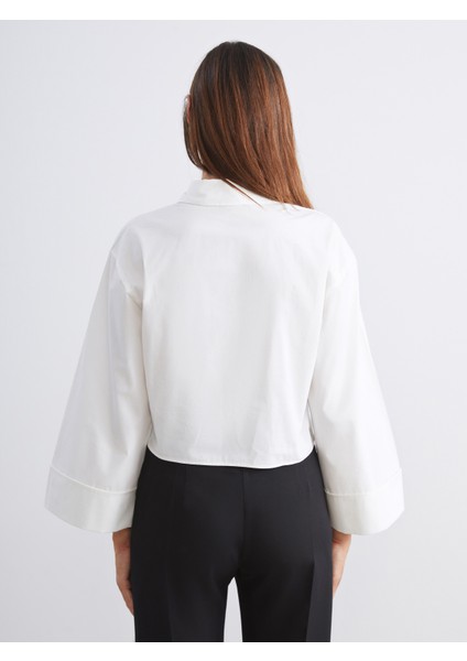 Bağlamalı Poplin Kadın Gömlek fırsatları