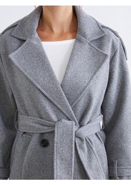 Kruvaze Yaka Kadın Kaşe Kaban modelleri