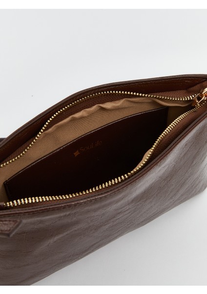 Deri Görünümlü Kadın Kol Çantası