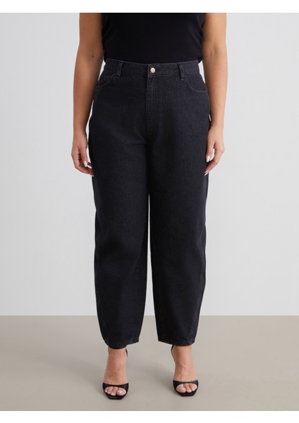 Büyük Beden Balloon Fit Kadın Jean Pantolon fiyatları