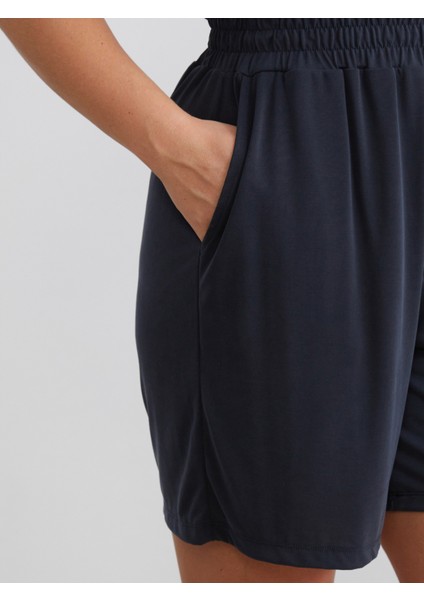 Beli Lastikli Modal Karışımlı Kadın Şort modelleri