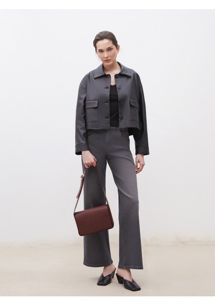 Deri Görünümlü Kadın Omuz Çantası fiyatları