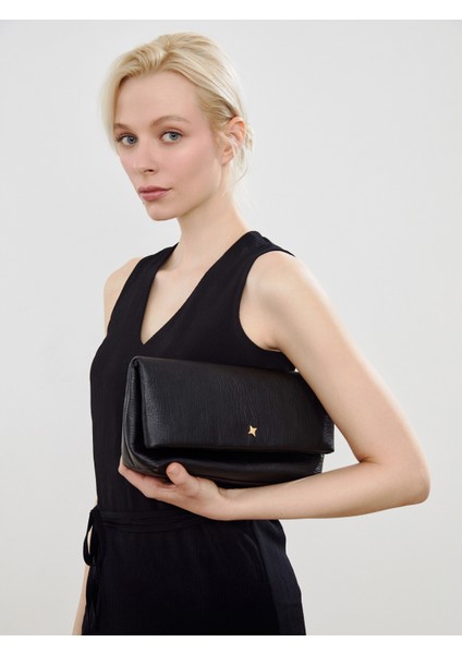 Deri Görünümlü Kadın El Çantası