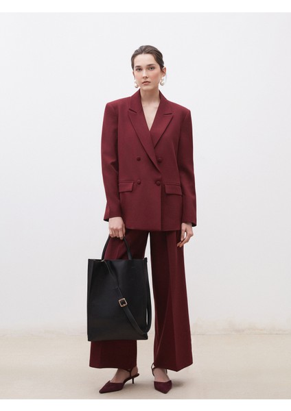 Deri Görünümlü Kadın Kol Çantası