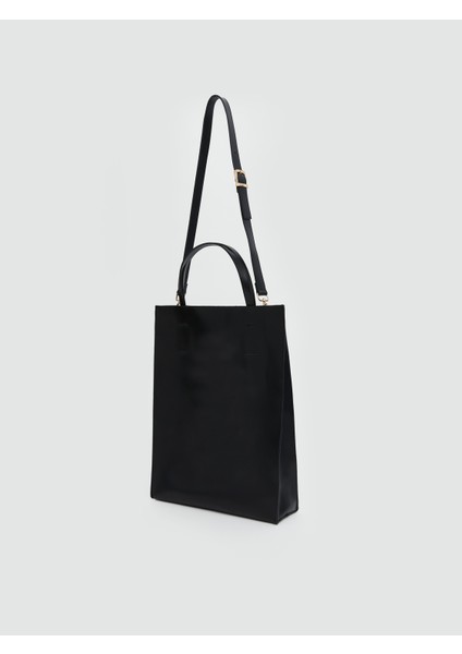 Deri Görünümlü Kadın Kol Çantası