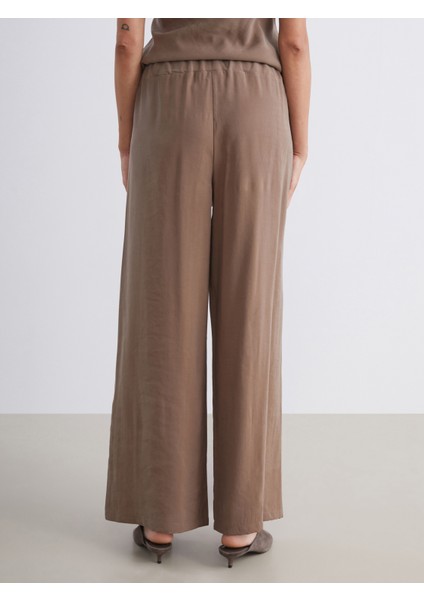 Beli Lastikli Geniş Paça Kadın Pantolon fırsatları