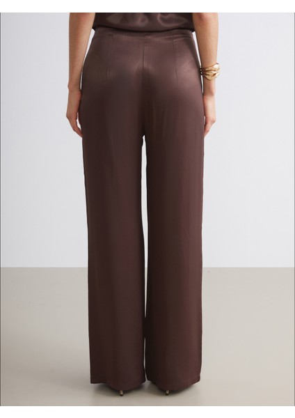 Loose Fit Saten Kadın Pantolon fırsatları