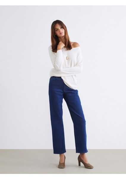 Baggy Fit Kadın Jean Pantolon