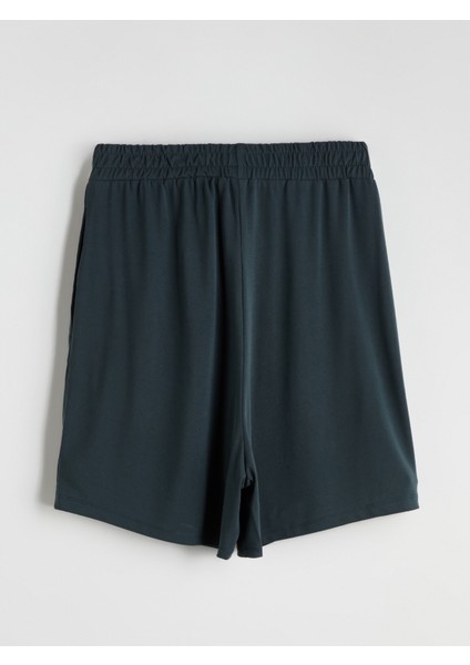 Beli Lastikli Kadın Şort