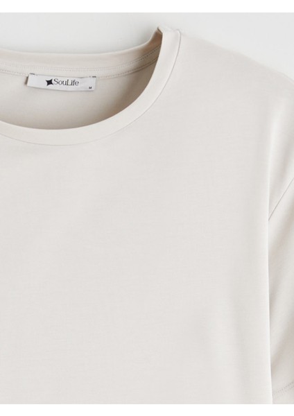 Modal Karışımlı Oversize Kadın Tişört fiyatları