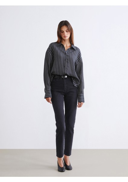 Çizgili Poplin Kadın Gömlek fiyatları