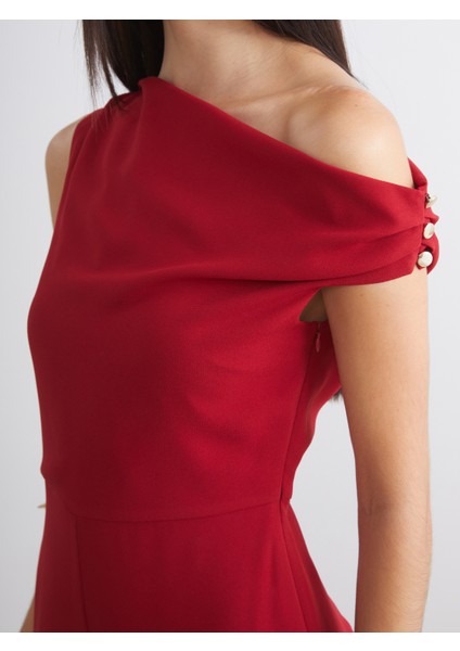 Kayık Yaka Büzgülü Kadın Tulum modelleri