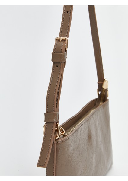 Deri Görünümlü Kadın Kol Çantası