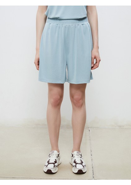 Beli Lastikli Modal Karışımlı Kadın Şort fiyatları