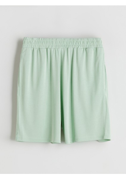 Beli Lastikli Kadın Şort