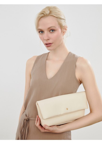 Deri Görünümlü Kadın El Çantası