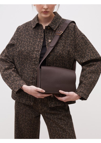 Deri Görünümlü Kadın Omuz Çantası fiyatları