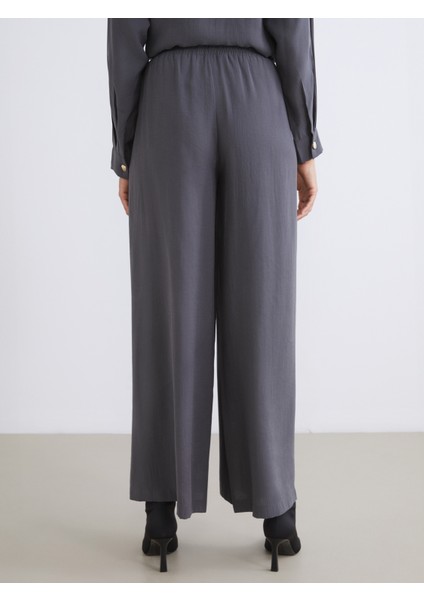 Beli Lastikli Modal Karışımlı Kadın Pantolon