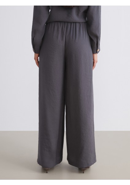 Beli Lastikli Modal Karışımlı Kadın Pantolon