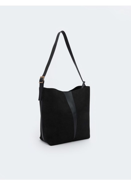 Süet Görünümlü Kadın Omuz Çantası ve Cüzdan fırsatları