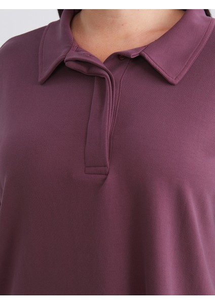 Büyük Beden Polo Yaka Kadın Tişört modelleri