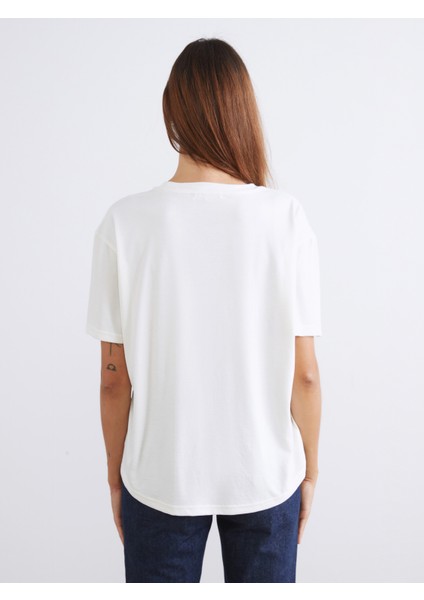 Bisiklet Yaka Modal Karışımlı Kadın Tişört 2'li