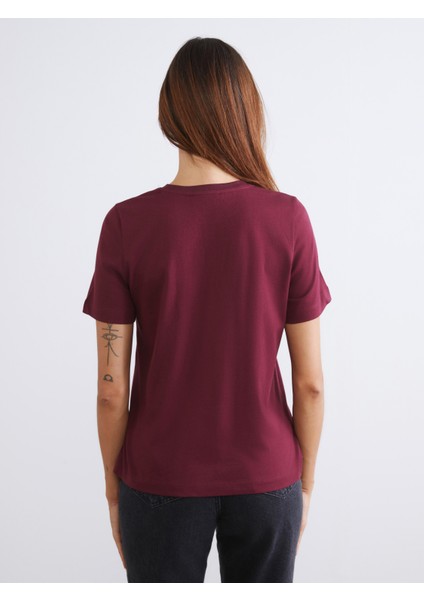 Bisiklet Yaka Kadın Tişört 2'li