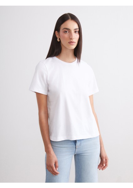 Bisiklet Yaka Kadın Tişört 2'li fiyatları