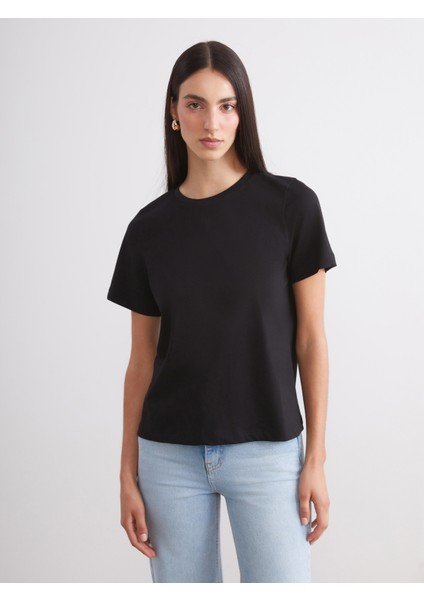 Bisiklet Yaka Kadın Tişört 2'li fırsatları