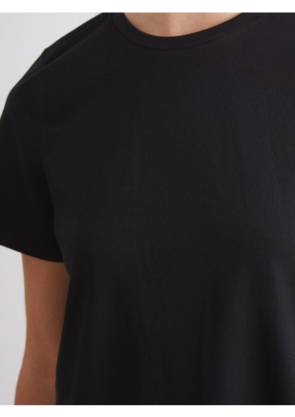 Bisiklet Yaka Kadın Tişört 2'li indirimleri