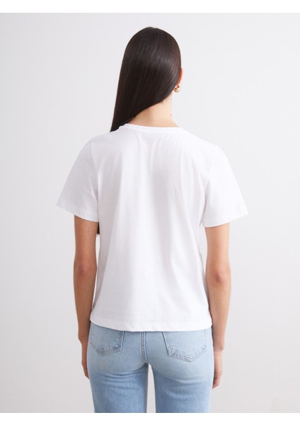 Bisiklet Yaka Kadın Tişört 2'li