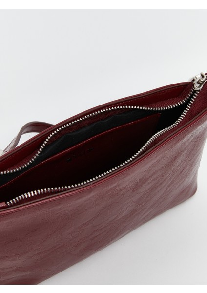 Deri Görünümlü Kadın Kol Çantası