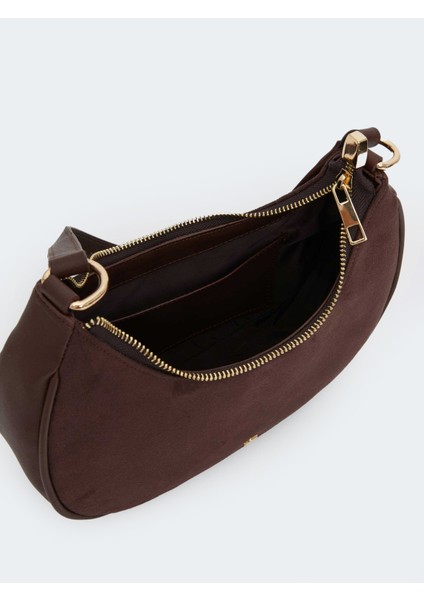 Süet Görünümlü Kadın Kol Çantası