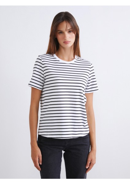 Bisiklet Yaka Kadın Tişört 2'li fiyatları