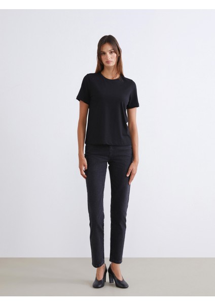 Bisiklet Yaka Kadın Tişört 2'li fırsatları