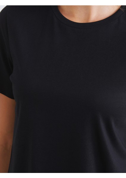 Bisiklet Yaka Kadın Tişört 2'li