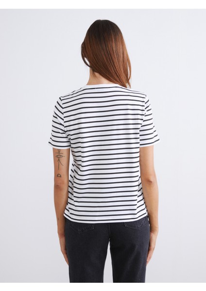 Bisiklet Yaka Kadın Tişört 2'li