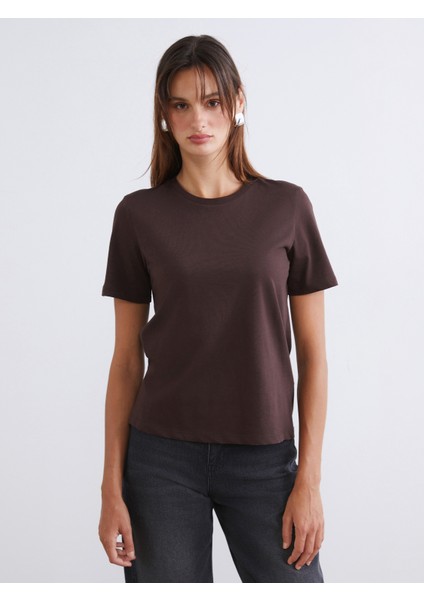 Bisiklet Yaka Kadın Tişört 2'li fiyatları