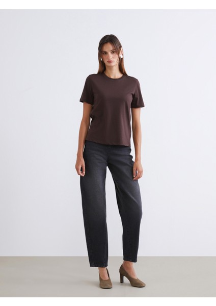 Bisiklet Yaka Kadın Tişört 2'li fırsatları