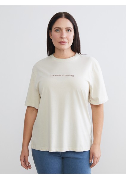 Büyük Beden Baskılı Kadın Tişört 2'li fiyatları