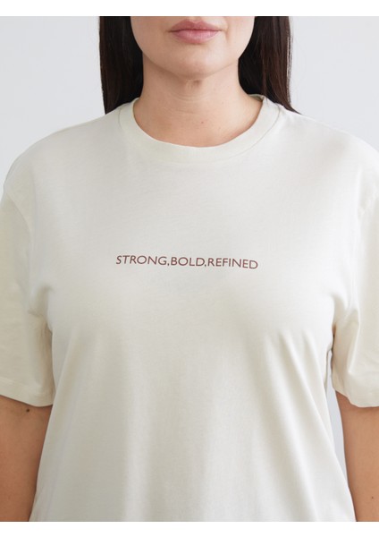 Büyük Beden Baskılı Kadın Tişört 2'li