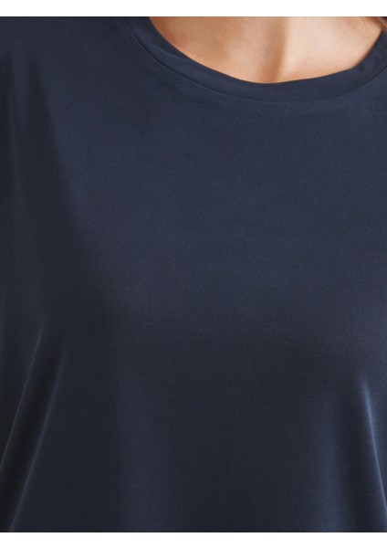 Bisiklet Yaka Modal Karışımlı Kadın Tişört 2'li indirimleri