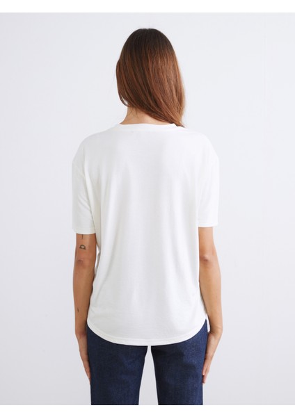 Bisiklet Yaka Modal Karışımlı Kadın Tişört 2'li