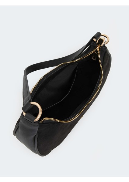 Süet Görünümlü Kadın Kol Çantası