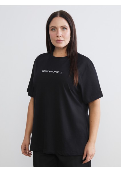 Büyük Beden Baskılı Kadın Tişört 2'li fiyatları