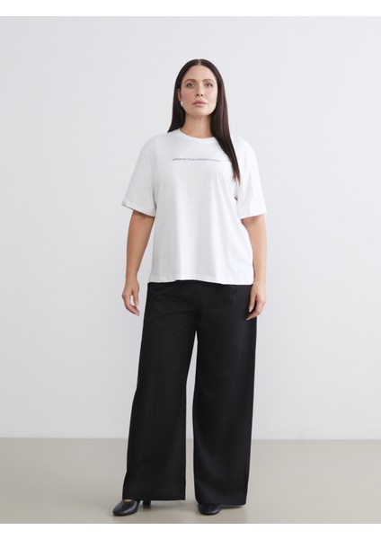 Büyük Beden Baskılı Kadın Tişört 2'li fırsatları